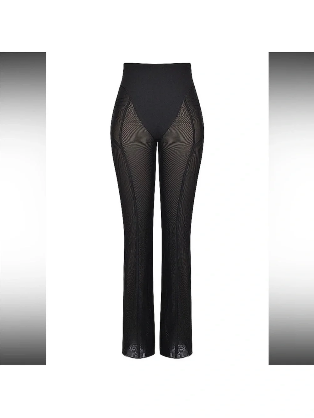 HOUSE OF CB 'Avalon' Black High Waist Trousers/Sz Small US 4-6 - Picture 3 of 11
